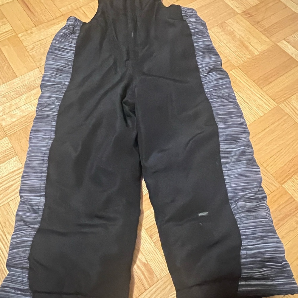 Stylish Kids' Black and Gray Overalls